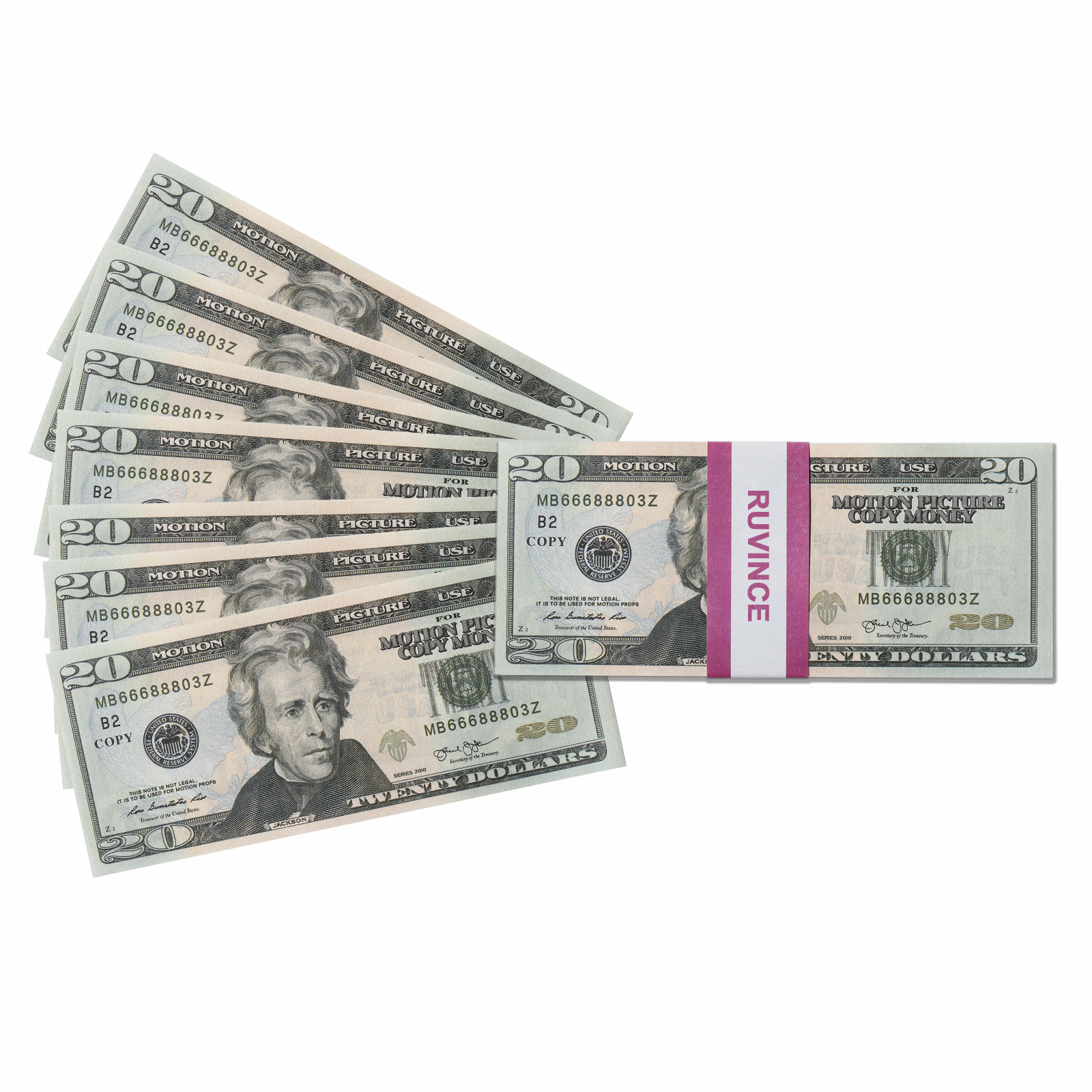 Prop Money-RUVINCE Copy Money Full Print 2 Sides, Play Money 2000 долларовые купюры для фильмов, ТВ, музыкальных клипов