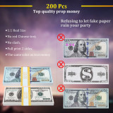 Money Gun Shooter – RUVINCE Money Gun with Prop Money ,Prop Gun Make it Rain with 200 pcs 100 Dollar Bills,Comes with 4 pcs Duracell AA Batteries