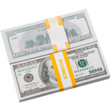 Фальшивые деньги, которые выглядят настоящими RUVINCE Play Money 100X100 шт. Размер: 6.14x2.59 в реквизите Money Magician Porp, реквизит для фильмов
