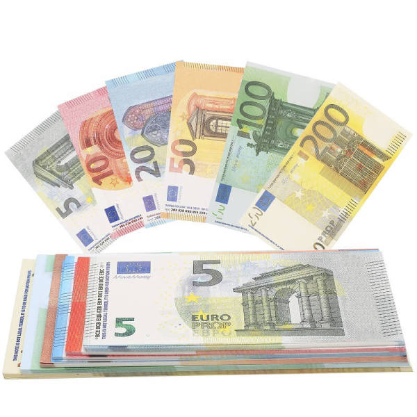 Prop Money Euro 5/10/20/50/100/200 |Prop Argent jouer l'argent de jeu réaliste papier