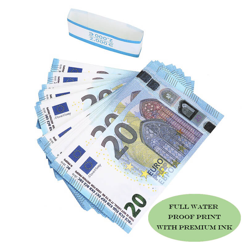 Поддельные евро заготовки 20 Евро на продажу | Поддельные евро для фильмов, Kid Play Euro Ticket