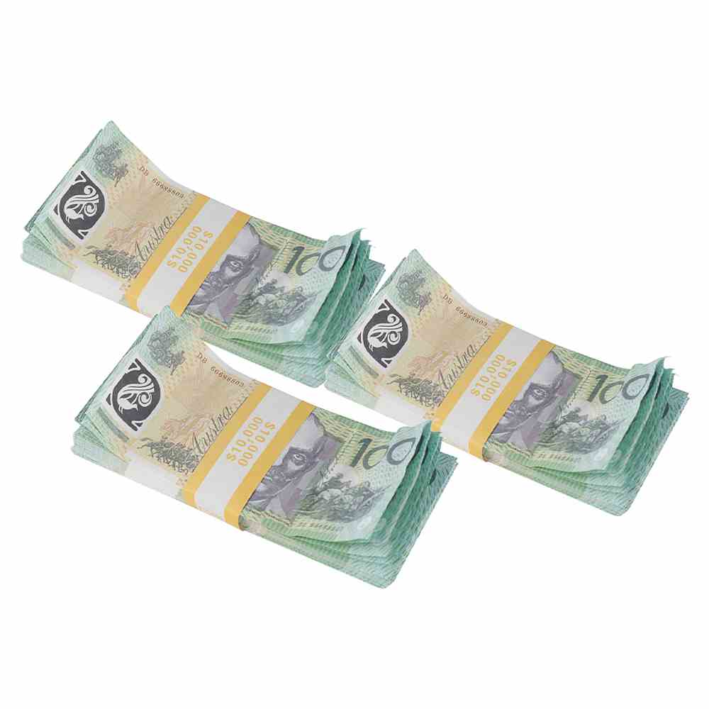 Prop Aged  Australian Dollar AUD Banknotes Paper Play Money Movie Props