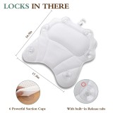 RUVINCE Bath Pillow for Tub - Head, Neck and Back Support with Suction Cups