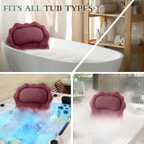 RUVINCE Bath Pillow for Tub - Head, Neck and Back Support with Suction Cups