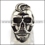 Stainless Steel Skull Ring   r003507