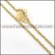 Delicate Golden Plated Necklace  n000156