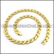 Golden Interlocking Heart Necklace n000892