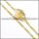 Two Tone Plated Necklace n000662