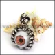 Prong Setting Stainless Steel Eye Pendant   p003963