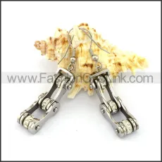 Fashion Stainless Steel Biker Earrings   e001160