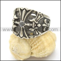 Unique Stainless Steel Casting Ring r002478