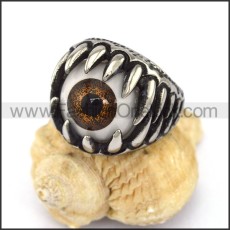 Exquisite Stainless Steel Eye Ring r002872