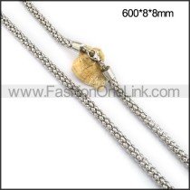 Silver Fashion Necklace n001096