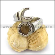 Stainless Steel Biker  Ring r003669