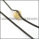 Elegant Black Plated Necklace n000612