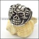 Stainless Steel Skull Ring r001058