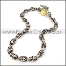 Stainless Steel Skull Necklace       n000205