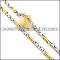 Exquisite Two Tone Plated Necklace n000794