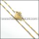 Chic Gold and Silver Plated Necklace n000767