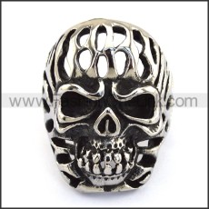 Stainless Steel Skull Ring  r003712