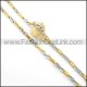 Exquisite Golden and Silver Plated Necklace n000536