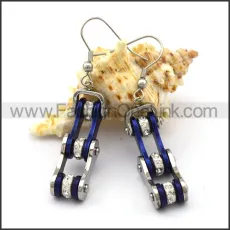 Succinct Black Biker Earrings    e001061
