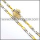 Decorous Gold and Silver Plated Necklace n000766