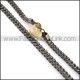 Chic Black Plated Necklace  n000509