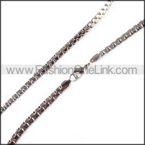 Succinct Silver Small Necklace    n000112
