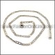 Flat Silver Stamping Necklace n001168