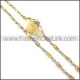 Delicate Gold and Silver Plated Necklace n000768