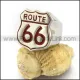 Sixty-six Stainless Steel Ring r003034