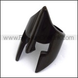 Black Gladiator Ring in Stainless Steel r003658