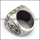 Fashion Stainless Steel FTW Biker Ring r003571
