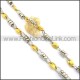 Delicate Gold and Silver Plated Necklace n000779