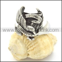 Live to Ride Eagle Stainless Steel Ring  r001307
