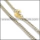 Interlocking Stainless Steel Stamping Necklace n000953