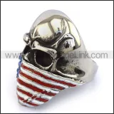 Stainless Steel Biker Ring  r003724