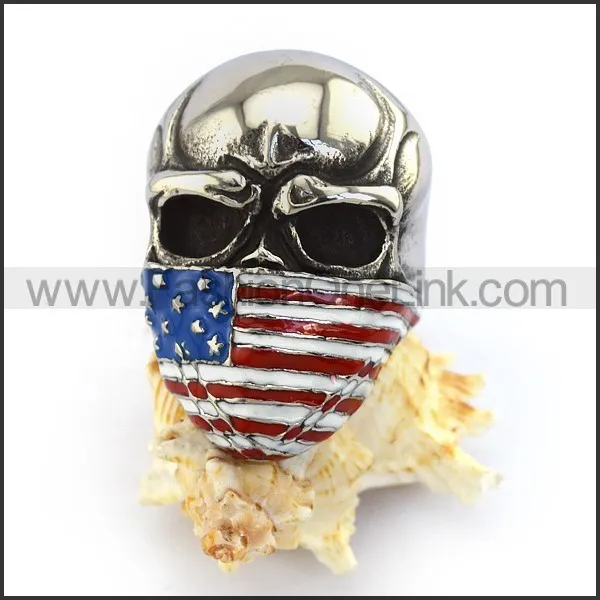 Stainless Steel Biker Ring  r003724