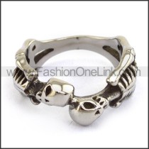 Stainless Steel Skull Ring  r003681