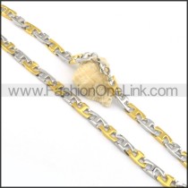 Exquisite Two Tone Plating Necklace  n000072