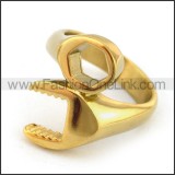 Exquisite Stainless Steel Biker Ring  r003608
