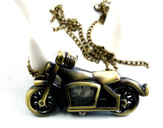 Antique Bronze Motorcycle Pocket Watch Chain for Bikers PW000079