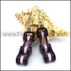 Fashion Stainless Steel Biker Earrings    e001069