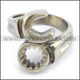 Stainless Steel Biker  Ring r003669