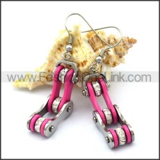 Pink Biker Earrings    e001059