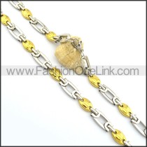 Exquisite Two Tone Plated Necklace n000787