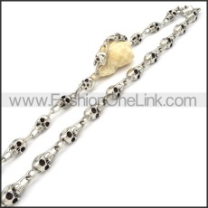 Unique Skull Necklace n000083
