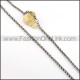 Exquisite Silver Stamping Necklace      n000249