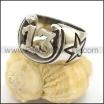 Stainless Steel Biker Ring r002718